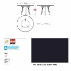 Varaschin Link contemporary garden round table, H 75 cm Viadurini