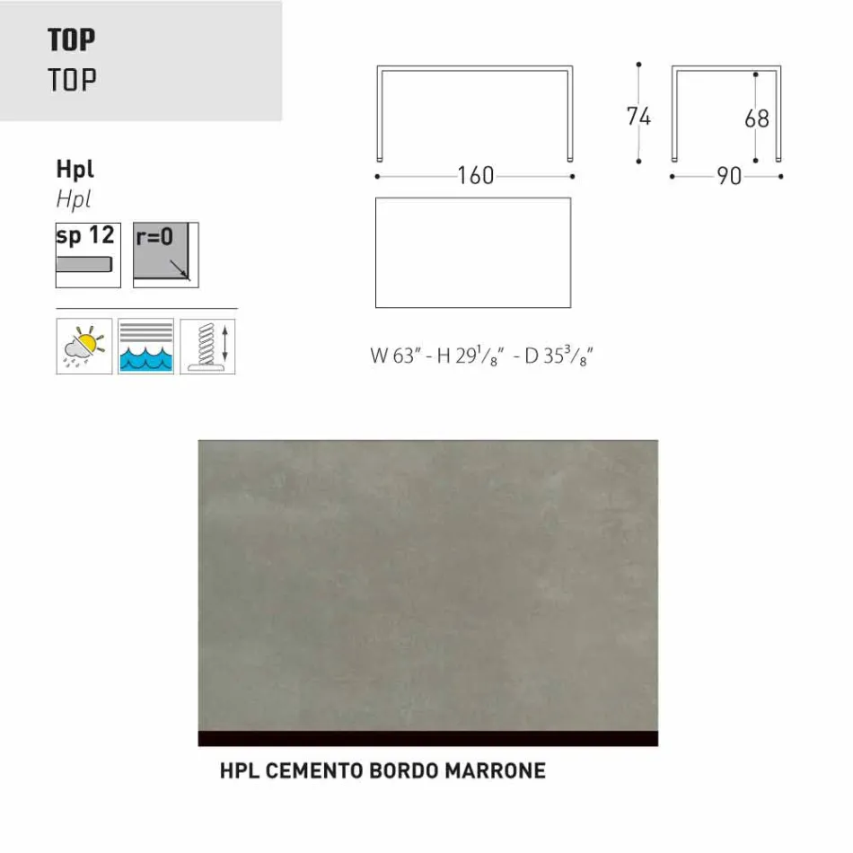 Varaschin Victor garden or indoor dining table, modern design Viadurini