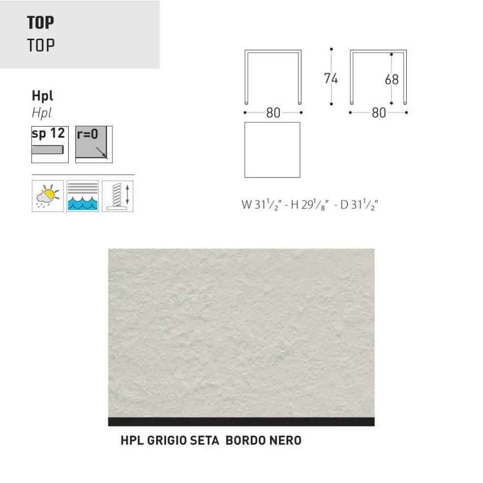 Varaschin Victor garden or indoor dining table, modern design Viadurini