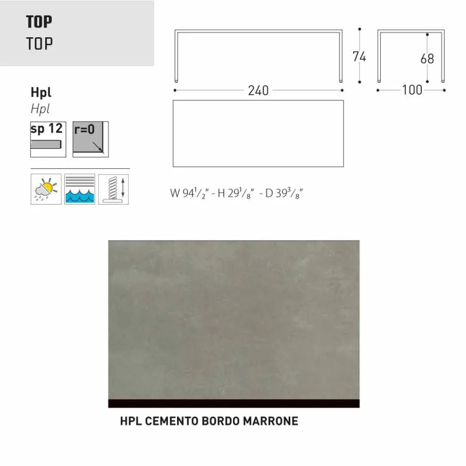 Varaschin Victor garden or indoor dining table, modern design Viadurini
