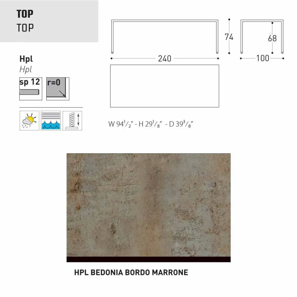 Varaschin Victor garden or indoor dining table, modern design Viadurini