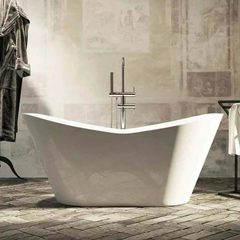 Modern freestanding design bath tub made in Italy Ragusa Viadurini