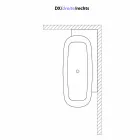 Modern Style White Design Freestanding Bathtub - Lipperiavas1 Viadurini