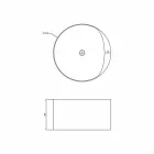 Round design freestanding bathtub made in Italy Cremona Viadurini