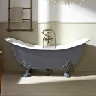 Vintage Freestanding Bathtub with Feet, in Cast Iron - Nadine Viadurini