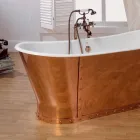 Cast iron exterior copper plated bath Henry Viadurini