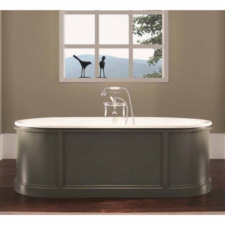 Bathtub enameled cast iron and painted Ashley Viadurini