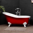 designer bath in cast iron with decorated feet Carrie Viadurini