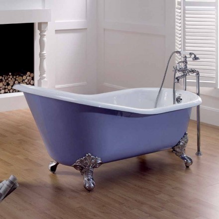 designer bath in cast iron with decorated feet Carrie Viadurini