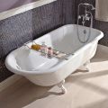 Vintage Freestanding Design Tub in White Cast Iron, Made in Italy - Marwa