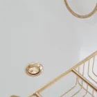 Solid Surface Bathtub with Integrated Overflow Made in Italy - Aurelio Viadurini