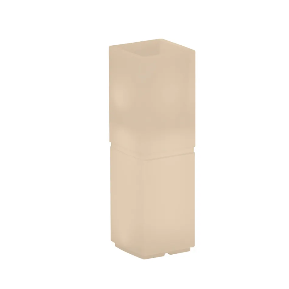 Lambo - Outdoor Illuminated Column Vase in Polyethylene Made in Italy Viadurini