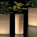 Lambo - Outdoor Illuminated Column Vase in Polyethylene Made in Italy