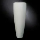 Tall Artisan Vase in Matt White Ceramic Made in Italy - Capuano Viadurini