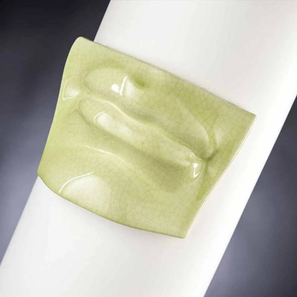 Tall Decorative Vase in Colored Ceramic Handmade in Italy - Monte Viadurini