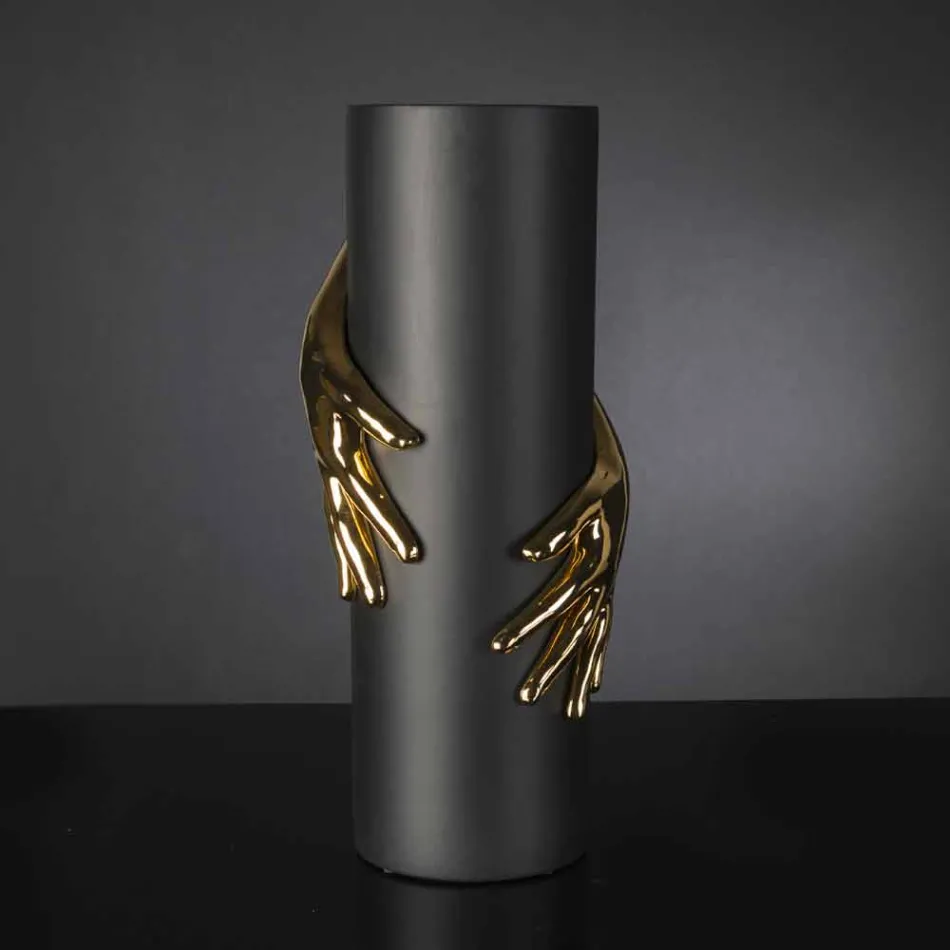 Tall Indoor Ceramic Vase Handcrafted in Italy - Monte Viadurini