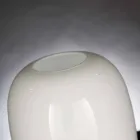 Handcrafted White or Gray Glossy Glass Vase Made in Italy - Malindi Viadurini