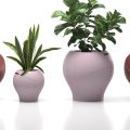 Outdoor Vase in Various Finishes and Sizes in Polyethylene Made in Italy - Selva
