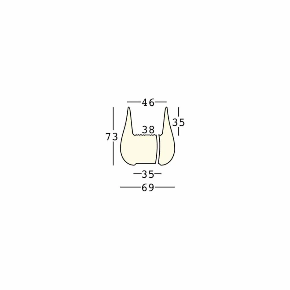 Outdoor Luminous Design Drop Vase in Polyethylene Made in Italy - Monita Viadurini