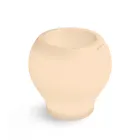 Alabaster Polyethylene Luminous Garden Vase Made in Italy - Lotus Viadurini