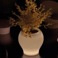 Alabaster Polyethylene Garden Vase Made in Italy - Selva