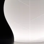 Luminous Garden Vase in White Polyethylene Made in Italy - Loto Viadurini