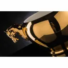 Indoor Vase in White Ceramic or 24k Gold Handmade in Italy - Jacky Viadurini