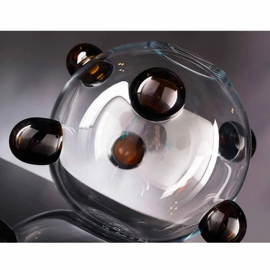 Round Indoor Vase in Blown Murano Glass Made in Italy - Astore Viadurini