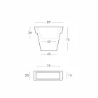 Colored decorative vase Slide The modern polyethylene vase made in Italy Viadurini