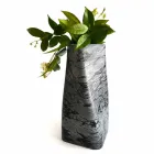 Decorative Design Vase in Bardiglio or Carrara Marble Made in Italy - Prisma Viadurini