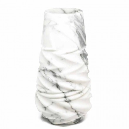 Arabesque Marble Design Decorative Vase Made in Italy - Brock Viadurini