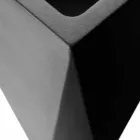 Square Design Polyethylene Decorative Vase Made in Italy - Bonina Viadurini