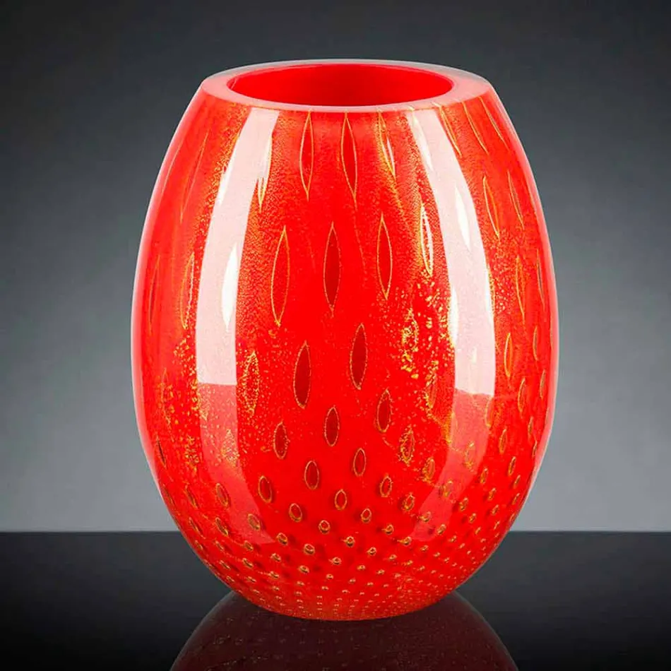 Decorative Vase in Colored Murano Blown Glass Made in Italy - Barletta Viadurini