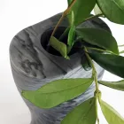 Modern Decorative Vase in Bardiglio Fiorito Marble Made in Italy - Dido Viadurini