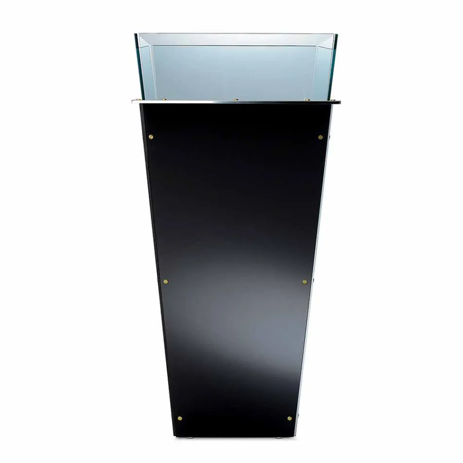 Freestanding Vase in Glass and Interchangeable Panels 3 Dimensions - Ghenna Viadurini