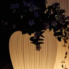 Modern Design Luminous Outdoor Vase in Polyethylene, 2 Pieces - Skin by Myyour Viadurini