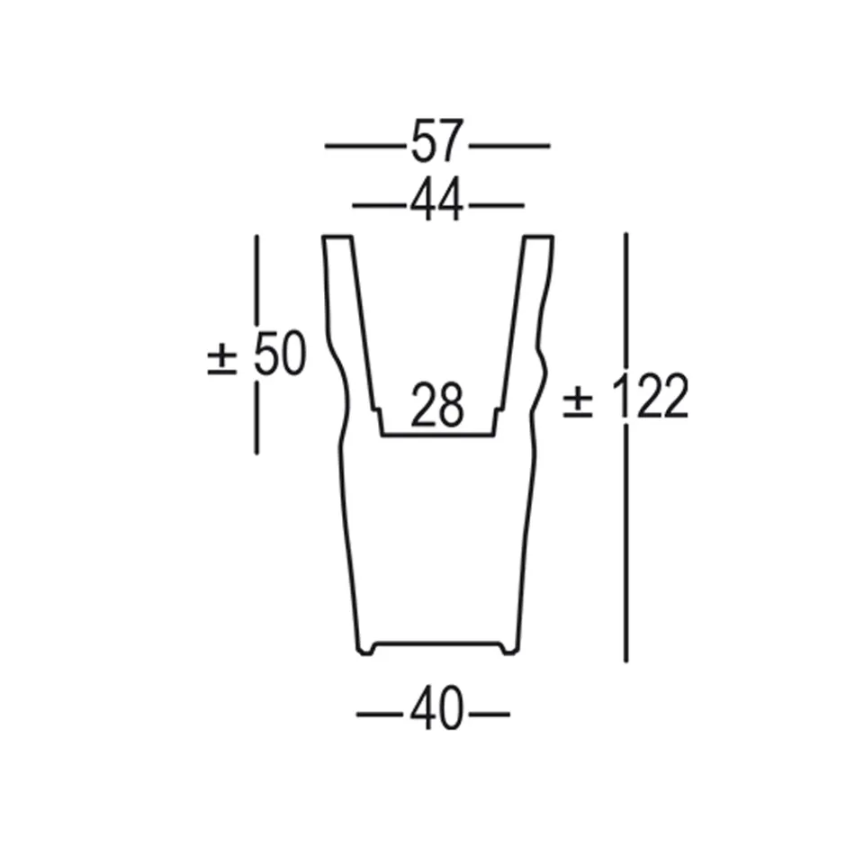 Bright Outdoor Vase in Opaque Polyethylene Made in Italy - Proud Viadurini