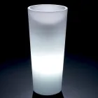 Tall Indoor Vase in White Polyethylene Made in Italy - Devid Viadurini