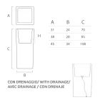 Tall Indoor Vase in White Polyethylene Made in Italy - Devid Viadurini