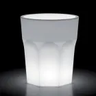 Decorative Luminous Vase in Polyethylene with LED Light Made in Italy - Pucca Viadurini