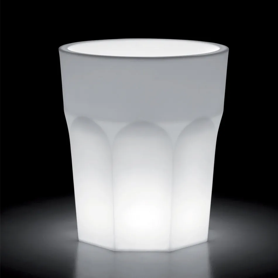 Decorative Luminous Vase in Polyethylene with LED Light Made in Italy - Pucca Viadurini