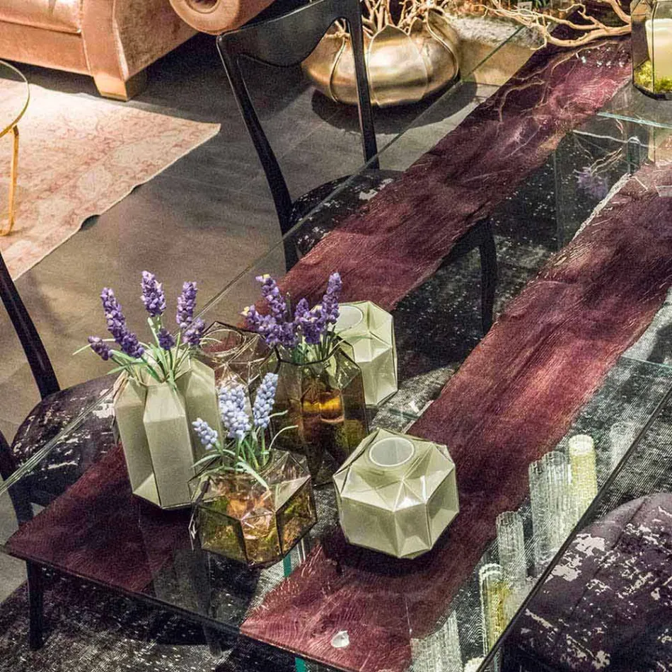 Modern Indoor Glass Vase Handcrafted in Italy - Eagle Viadurini