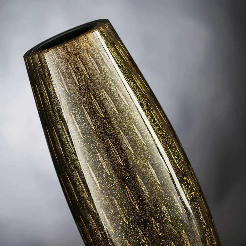 Colored Blown Murano Glass Ornamental Vase Made in Italy - Asper Viadurini