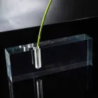 Modern Transparent Plexiglass Flower Vase Made in Italy - Unique Viadurini