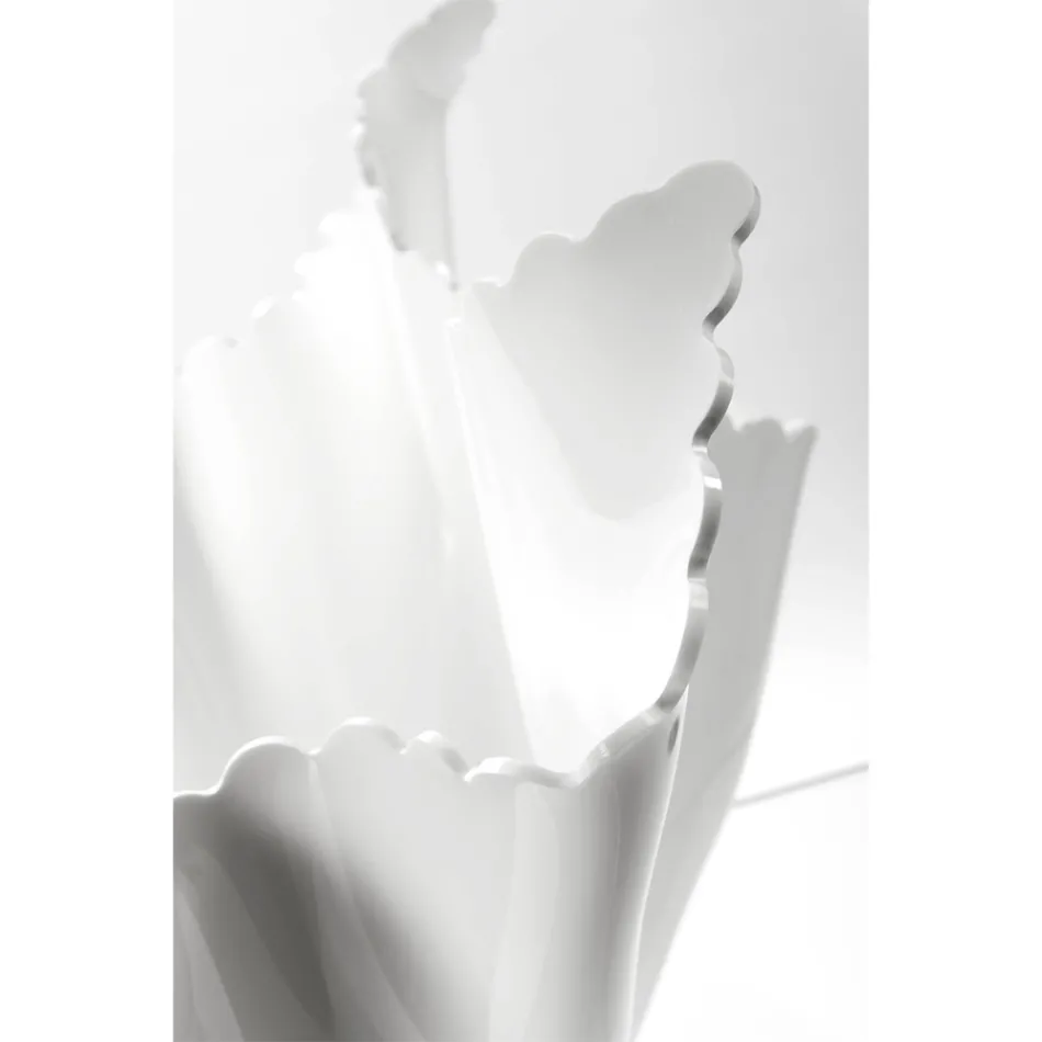 Recyclable Draped Colored Plexiglass Vase 2 Pieces 2 Sizes - Gabria Viadurini