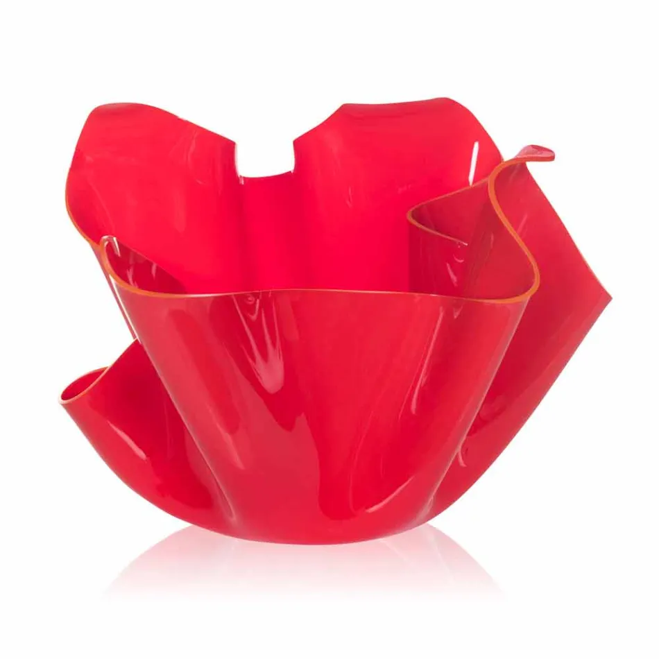 Red Vase from Inner / Outdoor Design Pina, Made in Italy Viadurini