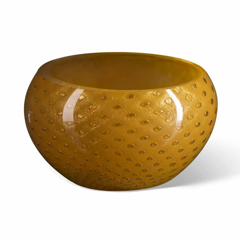 Round Indoor Vase in Colored Murano Glass Made in Italy - Asper Viadurini