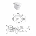 White ceramic vase in classic style, Made in Italy - Nausica Viadurini