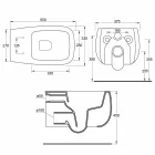 White ceramic wall-mounted vase, modern design Gaiola, made in Italy Viadurini