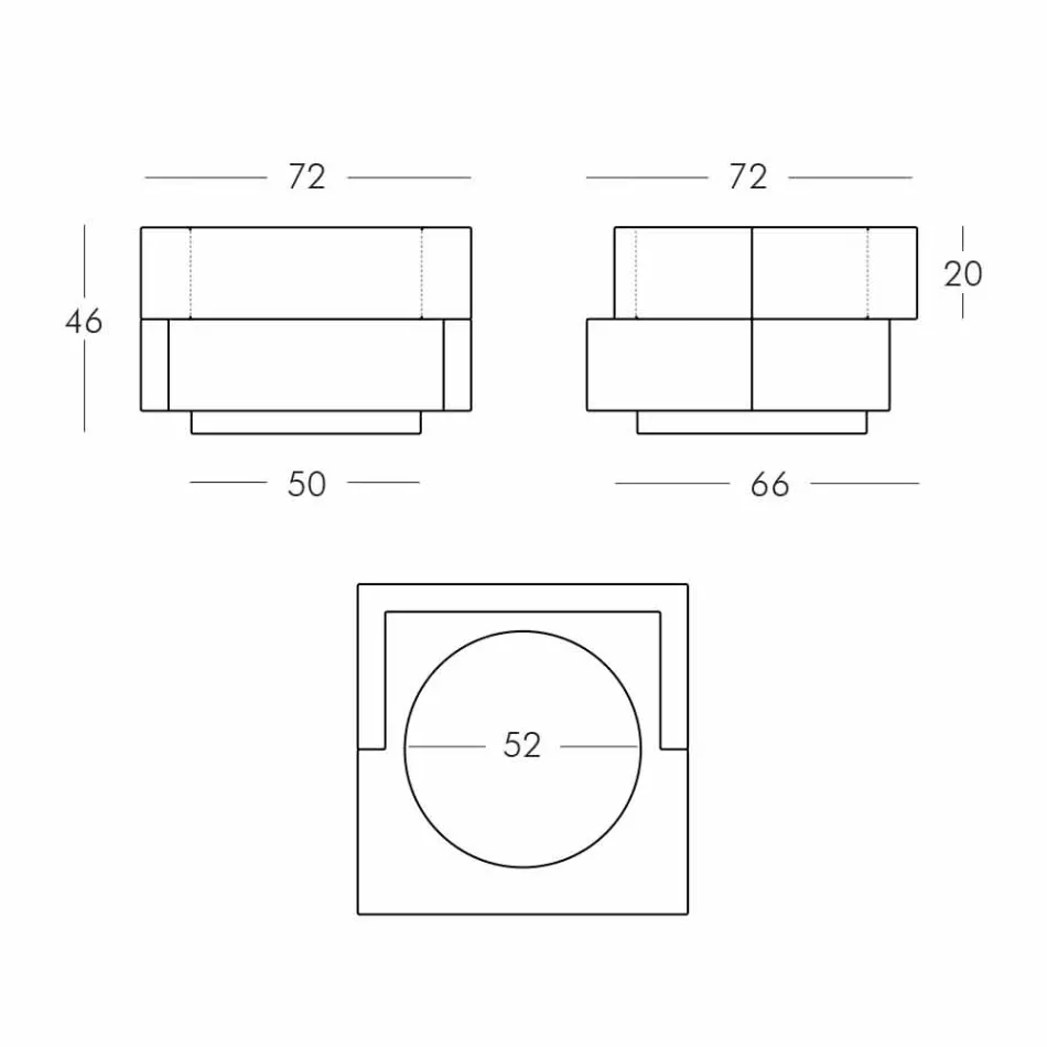 Vase on wheels black, white Slide Cubic Yo irregular modern made in Italy Viadurini